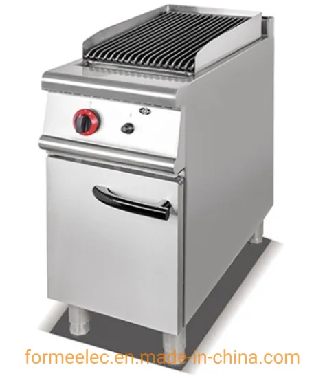 Gas Grill Combination Oven Gas Lava Rock Grill with Cabinet