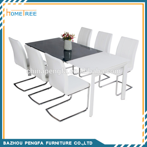 Dining room furniture HTDT-54 tempered glass dining talbe