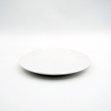 Spanische italienische Rüschen Western Food Steak Plate Salat Keramik Schüssel Platte Nordic Style Luxusgeschirrsets Sets
