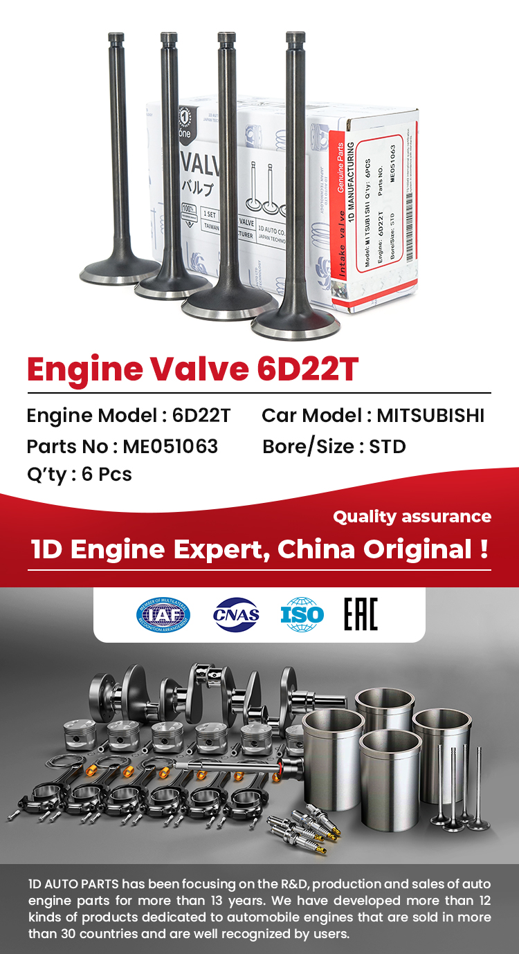 MITSUBISHI 6D22-T Engine Valves 
