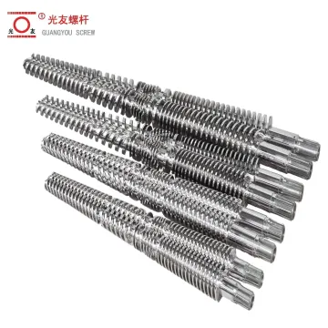 SPC Floor Extruder Conical Twin Bimetallic Screw
