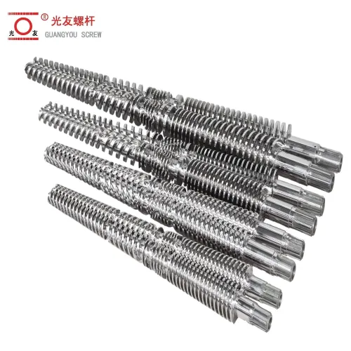 SPC Floor Extruder Conical Twin Bimetallic Screw