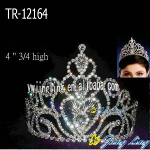 4 Inch Beauty Rhinestone Queen Crowns