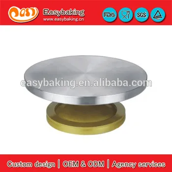 China factory direct 35cm Aluminium cake revolving turntable for cake decorating