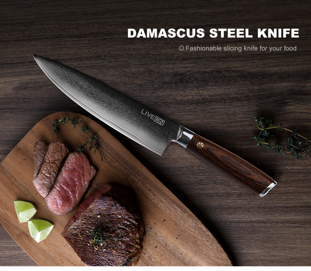 Cuchillo Chef Damasco De 67 Capas