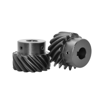 45 Steel Helical Gear 1-2 Module 45 Degree Staggered Shaft Left Rotated