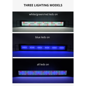 Lampu LED tangki ikan RGBW dengan timer