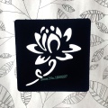 Small Lotus Flower Hollow Tattoo Stencils Women Henna Tattoo Sticker paste Template Girl Body Foot Neck Art Painting Drawings