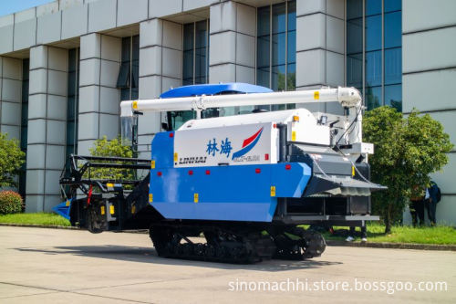 New Arrival Gasoline Diesel Engine 4 Rows Changchai Grain Combine Harvester