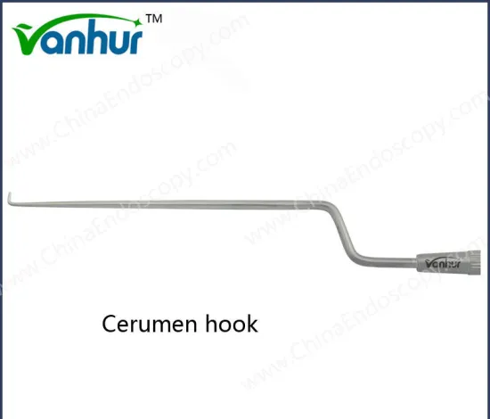 Otoscopy Instruments Curved Cerumen-Hook Ear Wax Hook