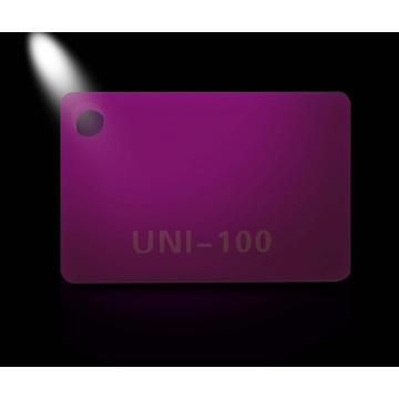 Hoja de plexiglás acrílico brillo púrpura 3 mm de espesor 1220 * 2440 mm