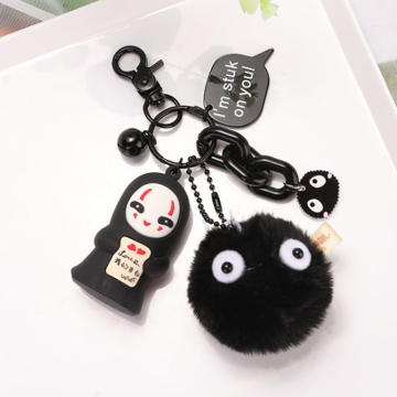 3D Promotional Cute Cartoon Animal pvc keychain