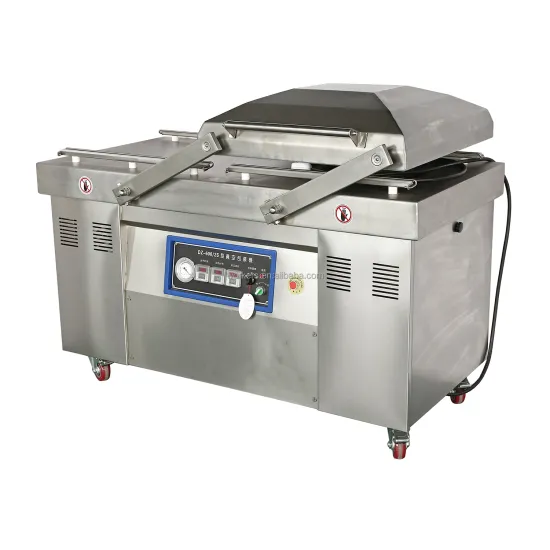 Industrial Chicken Packaging Solution: Manufacturers' Double Vacuum Chamber Sealer Machine