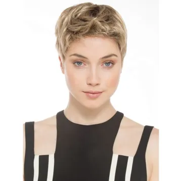 Aishili The factory wholesale synthetic wigs short pixie cut natural straight light brown hair for Fashion American woman