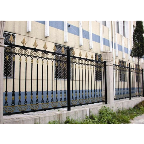 New house baluster design terrace wrought iron fence