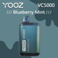 도매 YOOZ VC5000 퍼프 일회용 vape