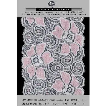 double colour  lace for cloth