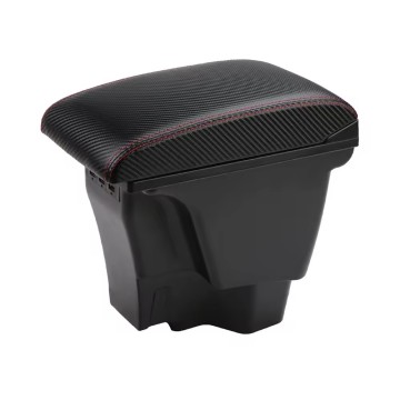 High-Quality Dual-Layer Console Armrest Box with 3 USB Ports for Vehicle Storage