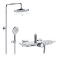 Three Functions Black Copper Thermostatic Shower