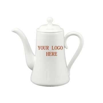 Tea tè per bollitore in porcellana bianca moderna personalizzata con il tuo logo