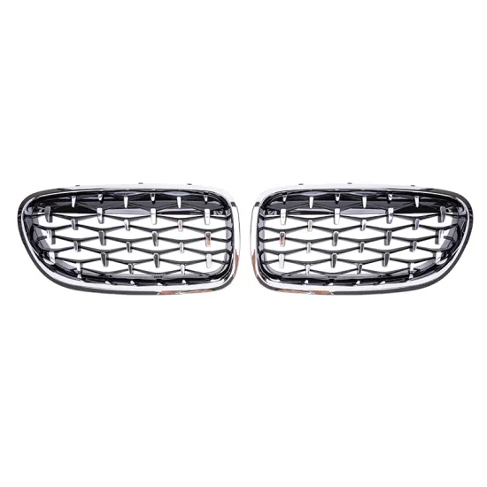 Silver Diamond Front Bumper Grille for BMW 5 Series F10 F18 2010-2016 525i 530i 535i