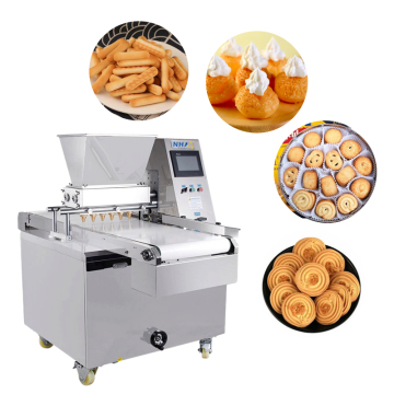 CE -zertifizierte automatische Keks -Making -Maschine für Eclairs, blaue Gläser, Käse Crunch Puffs und Kekse