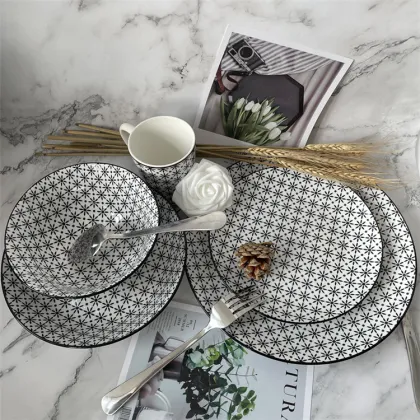 home hotel tableware set ceramic porcelain