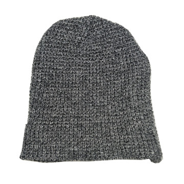 2019 new fashion sample acrylic custom logo knitted hat