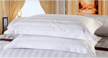 100% cotton 40s classical 3cm stripe hotel pillow case with 5cm flange in 4 sides