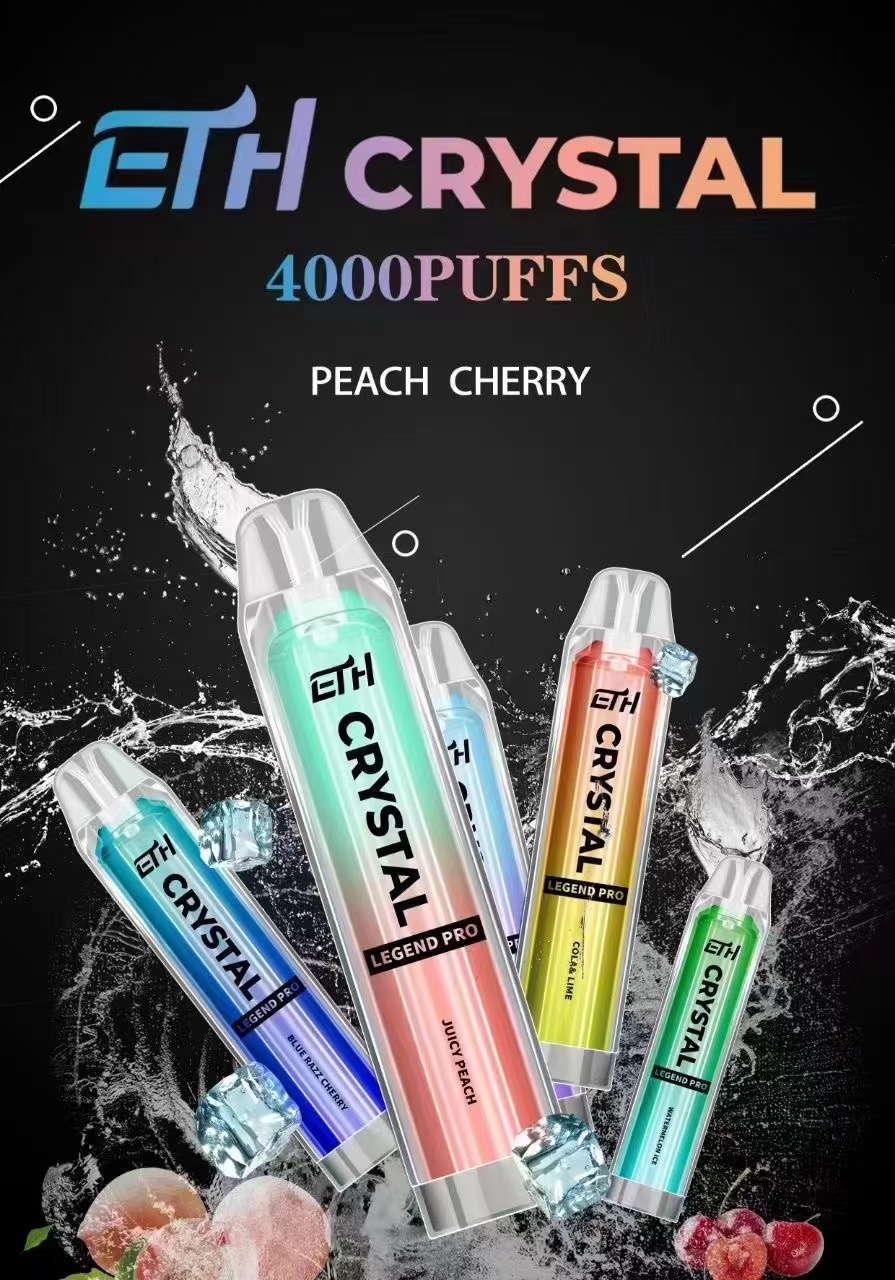 ETH Crystal 4000 Puffs dispensáveis ​​vape no atacado europeu