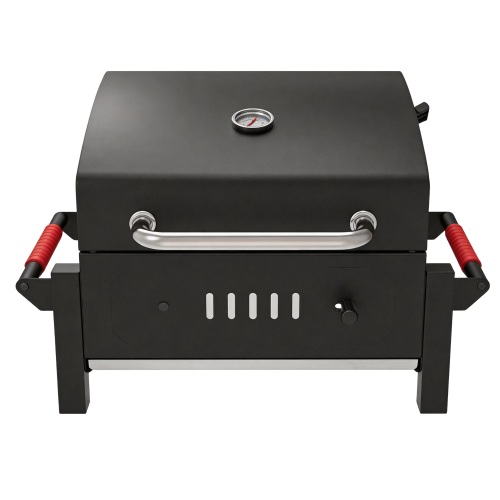 Ahumador de parrilla de carbón de mesa resistente para cocinar al aire libre