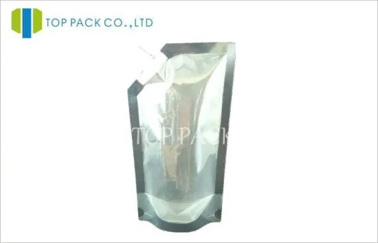 Plain Stand Up Pouch With Spout , 150ml Liquid Pouch Packaging With Nozzle