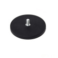 D22 D43 D66 D88 Rubber coated pot magnet with Screw Threaded