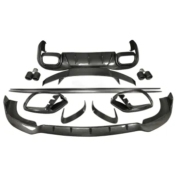 Carbon Fiber 3/4 Door AMG GT50 GT53 Body Kit: Front Lip, Side Skirts, Rear Diffuser, Spoiler, Trunk Wing