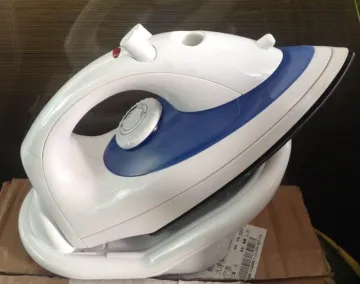 Non stick soleplate vertical cordless steam iron