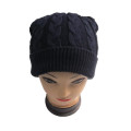 Cable Knitting Long Beanie