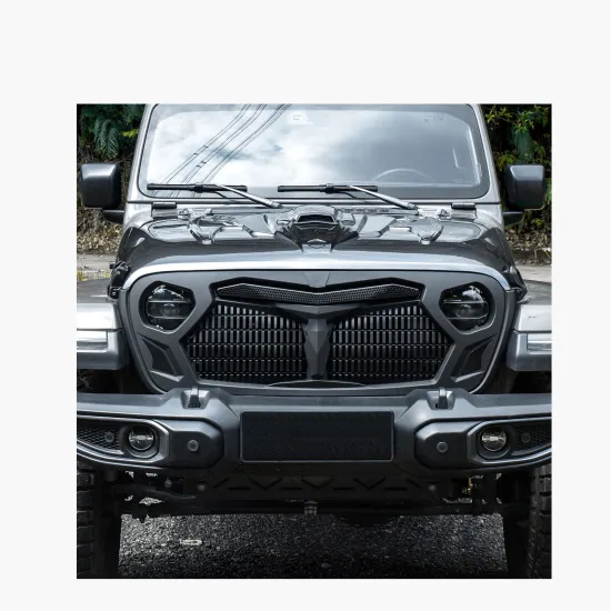 Maiker ABS MK Grille Matt Black Front Car Grills for Jeep Wrangler JL 18+