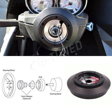 121H Steering Wheel Hub Adapter with Logo for JDM Quick Release Cars
