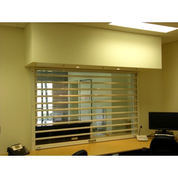 Commercial See Through Crystal Shutter Porta a battente