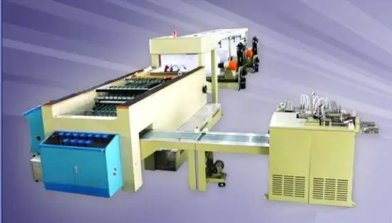 A4 size sheeting and wrapping machine