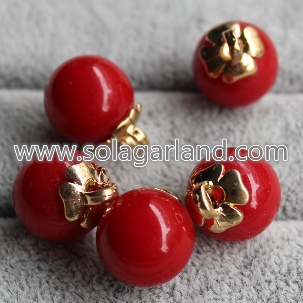 Round Beads Ball Dangle Pendants