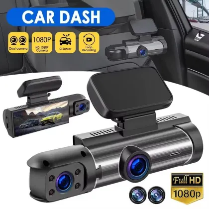 Dual Lens 3.16 Inch IPS 1080P Driving Recorder Dash Cam