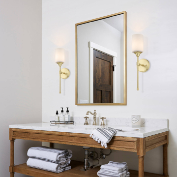 US Free Shipping Brass Wall Sconce for Bedroom and Living Room Decor