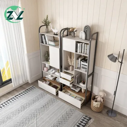 Multifunctional Home Office MDF Bookshelf Wooden Bookshelf