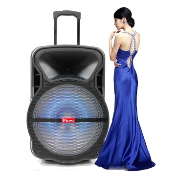 18 Inch Portable Wireless DJ Trolley Speaker with Audio Subwoofers