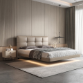 Letto piattaforma con striscia leggera a LED