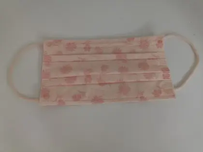 Disposable flat face mask
