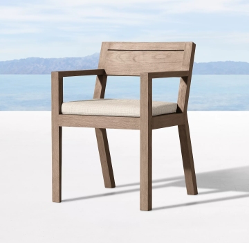 Hot Selling Outdoor Teak Dining Chair and Wooden Table Set for Villa, Terrace, Hotel, and Garden