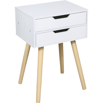 Custom Wholesale 3 Drawer White Nightstand