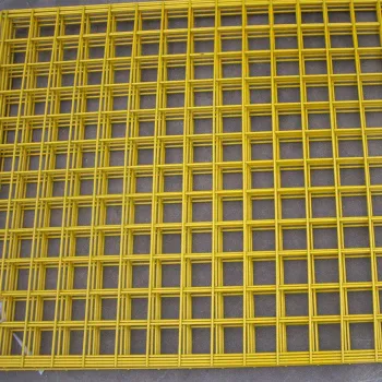 Yellow Color PVC Coated Welded Wire Mesh Panels